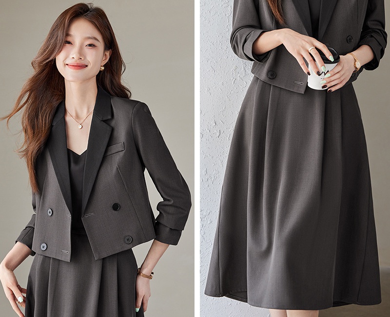 Commuting profession skirt Casual short coat 2pcs set