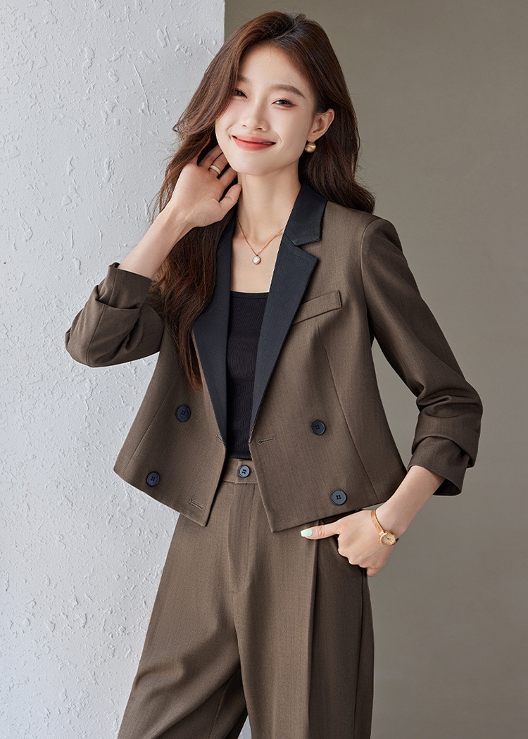 Short business suit coat 2pcs set for women