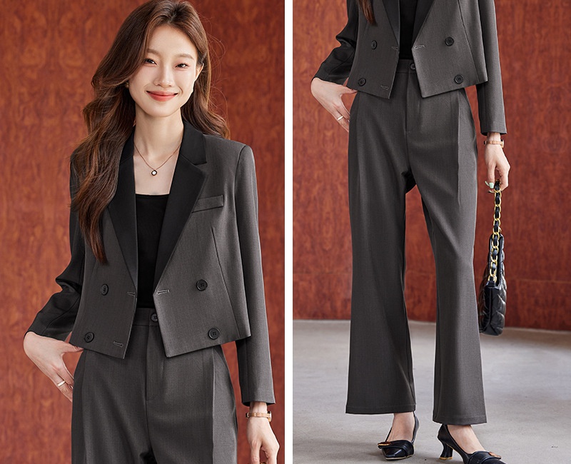 Short business suit coat 2pcs set for women