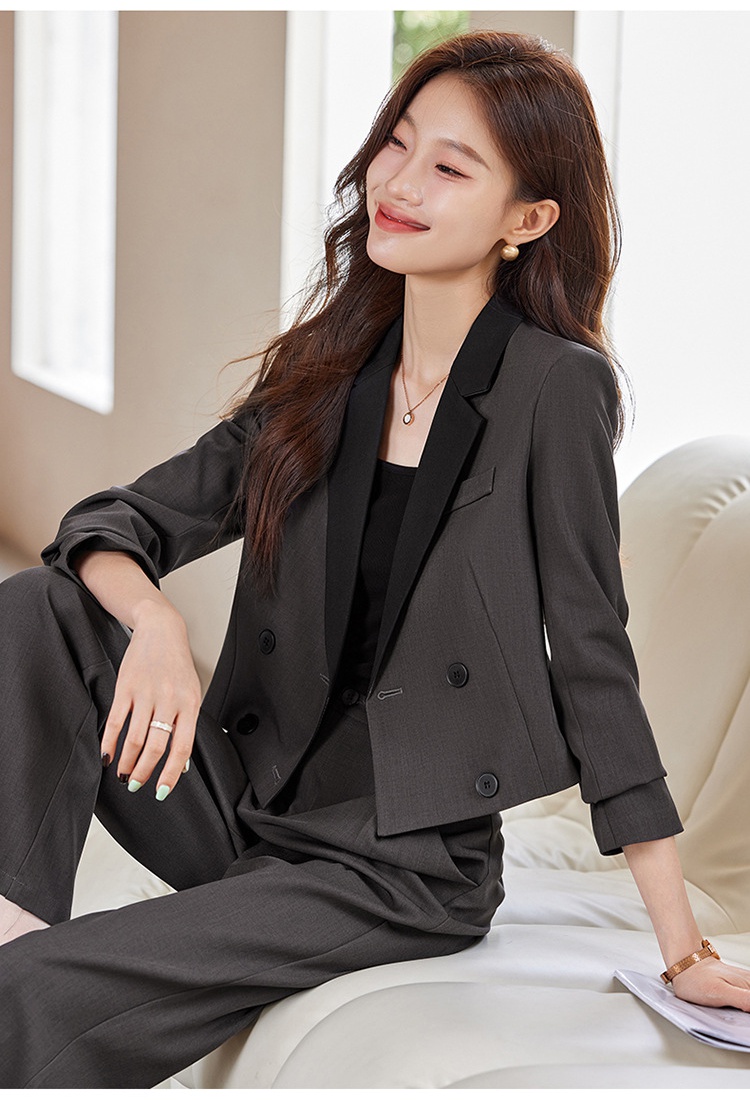 Short business suit coat 2pcs set for women