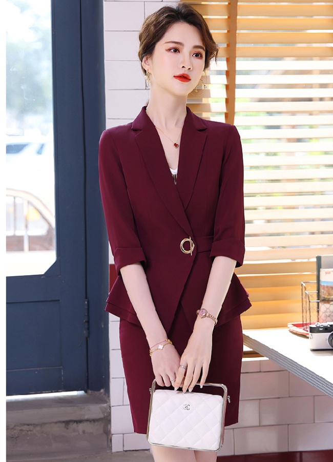 Overalls business suit coat 2pcs set