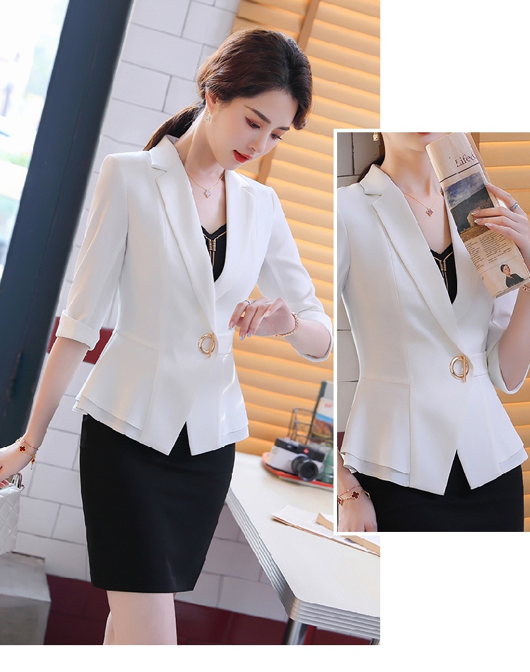 Slim spring and summer coat Casual business suit for women