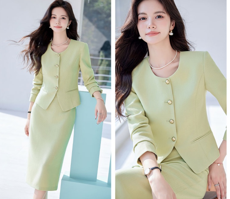 Long sleeve skirt profession business suit 2pcs set