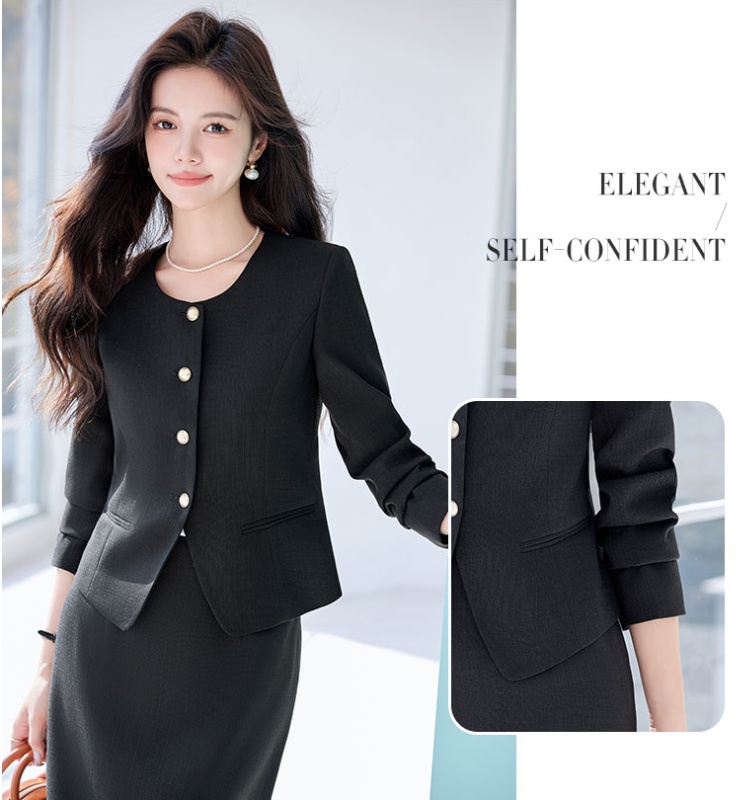 Long sleeve skirt profession business suit 2pcs set