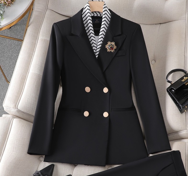 Korean style business suit overalls coat for women