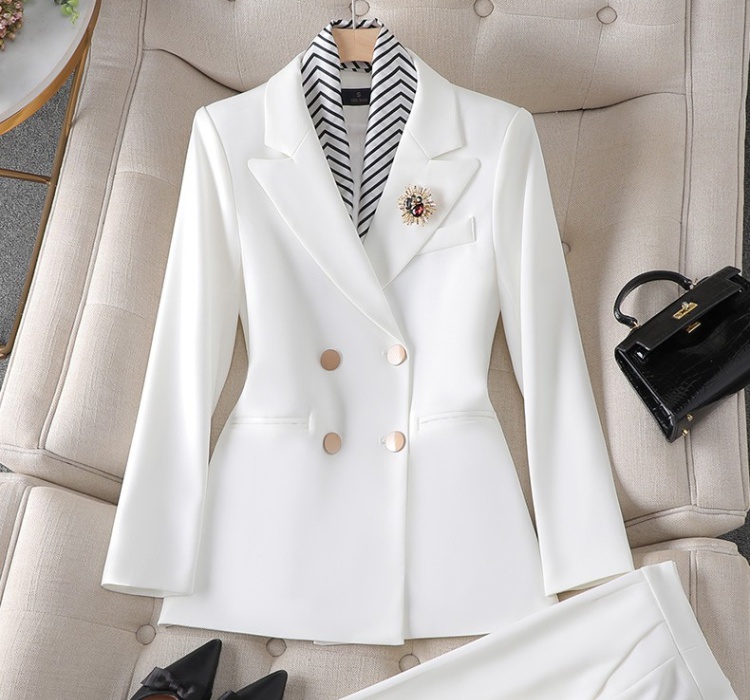 Korean style business suit overalls coat for women