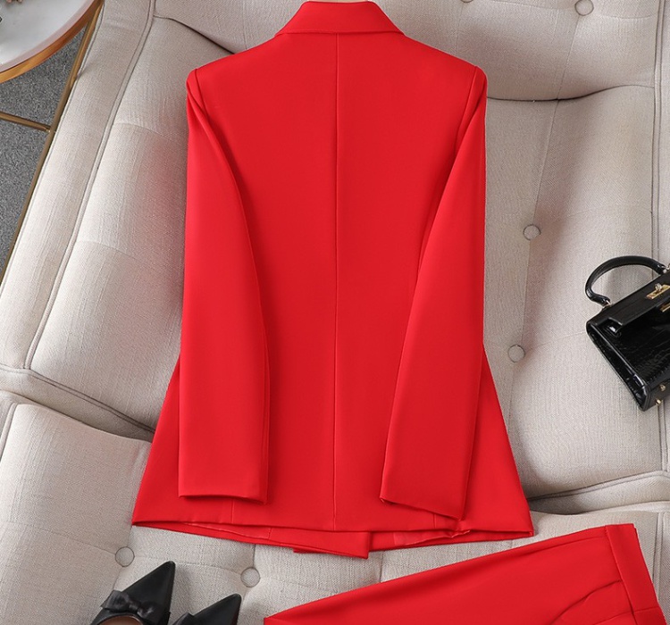 Korean style business suit overalls coat for women