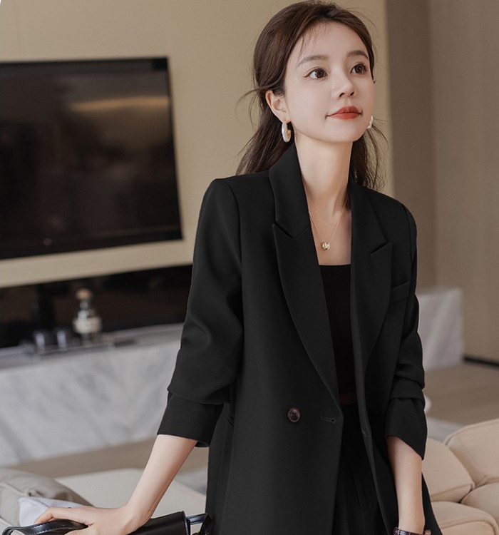 Profession business suit long sleeve long pants 2pcs set