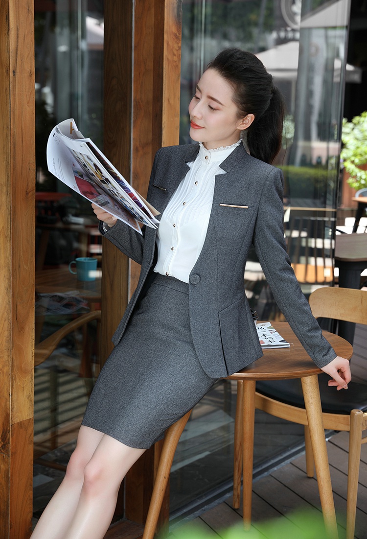 Profession skirt overalls shirt 3pcs set for women