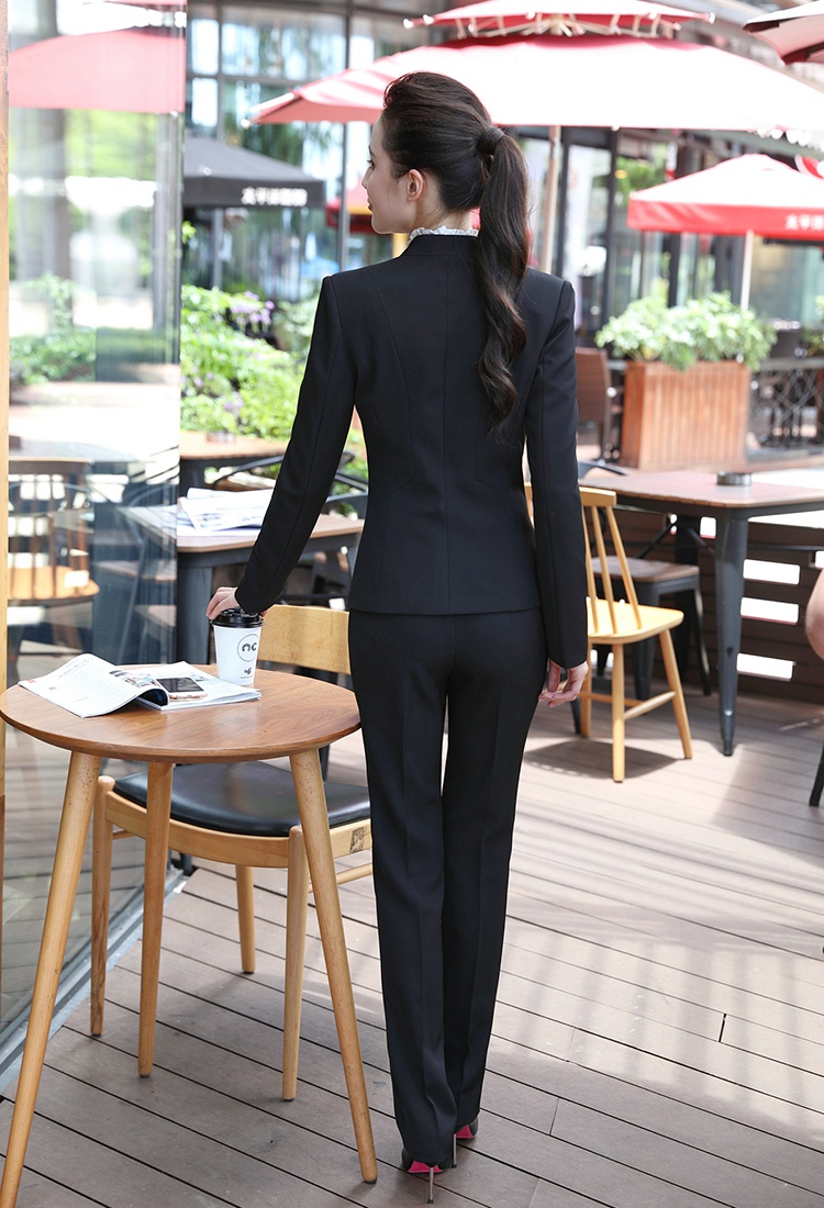 Long sleeve coat overalls long pants 3pcs set for women