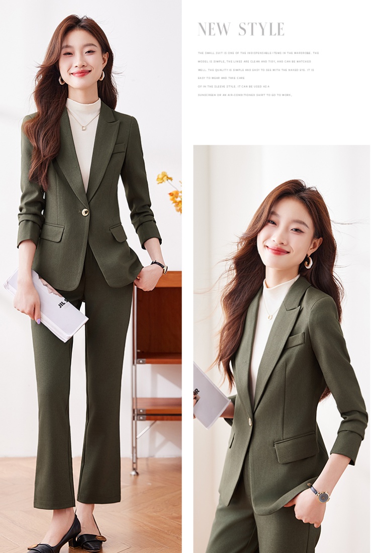 Profession business suit long sleeve suit pants a set