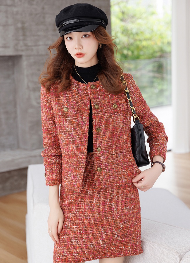 Profession coat overalls skirt 2pcs set for women