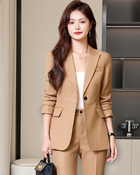 Long sleeve business suit suit pants 2pcs set for women