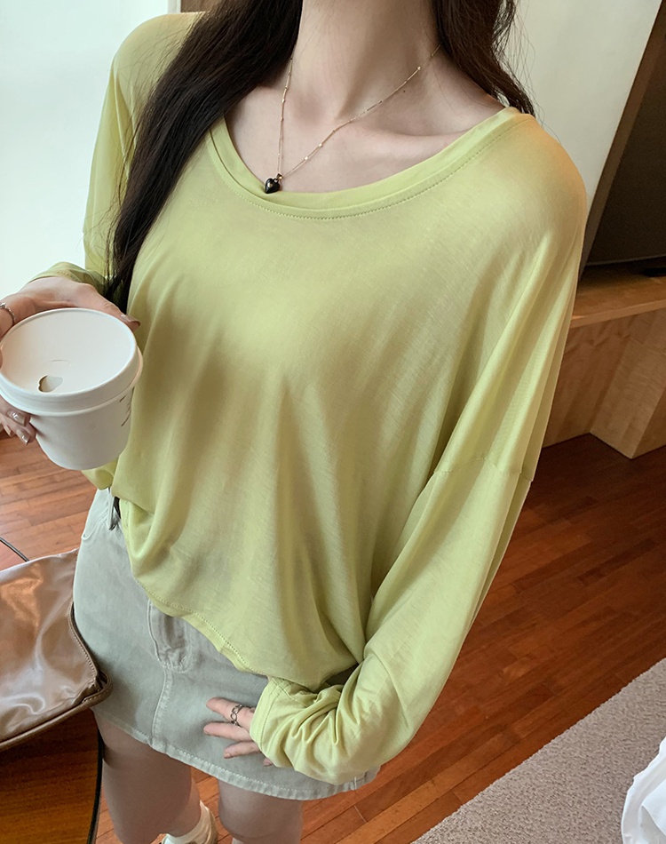 Thin bat long sleeve smock autumn sunscreen tops for women