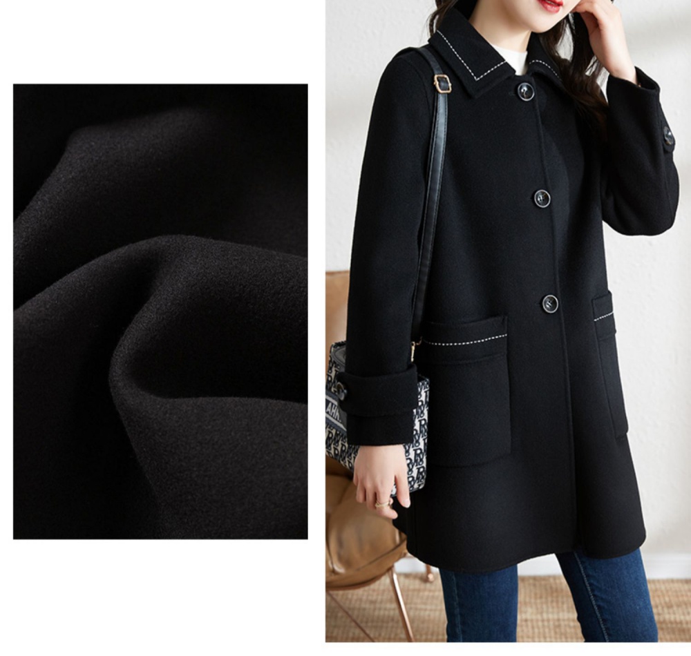 Woolen woolen coat autumn and winter coat for women