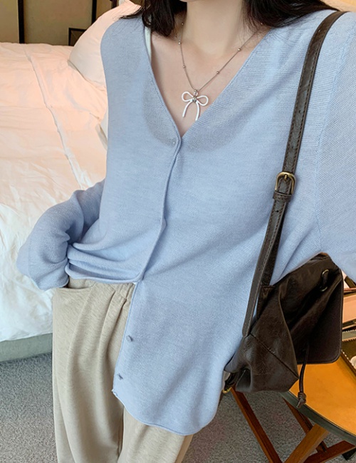 Korean style autumn cardigan loose wool tops for women