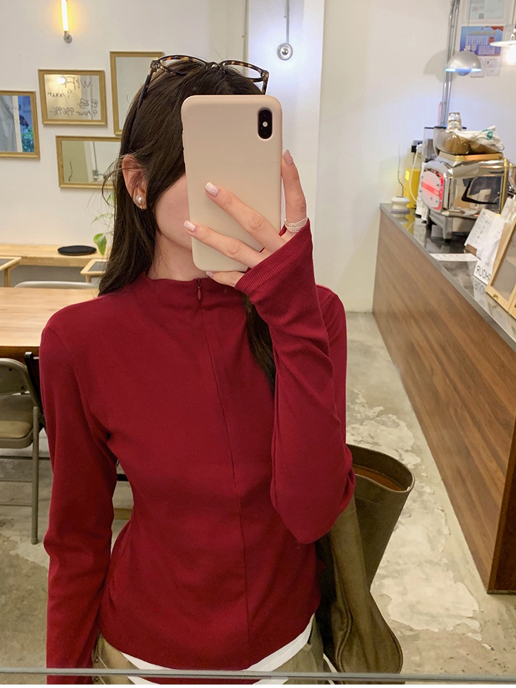 Mixed colors T-shirt long sleeve tops for women