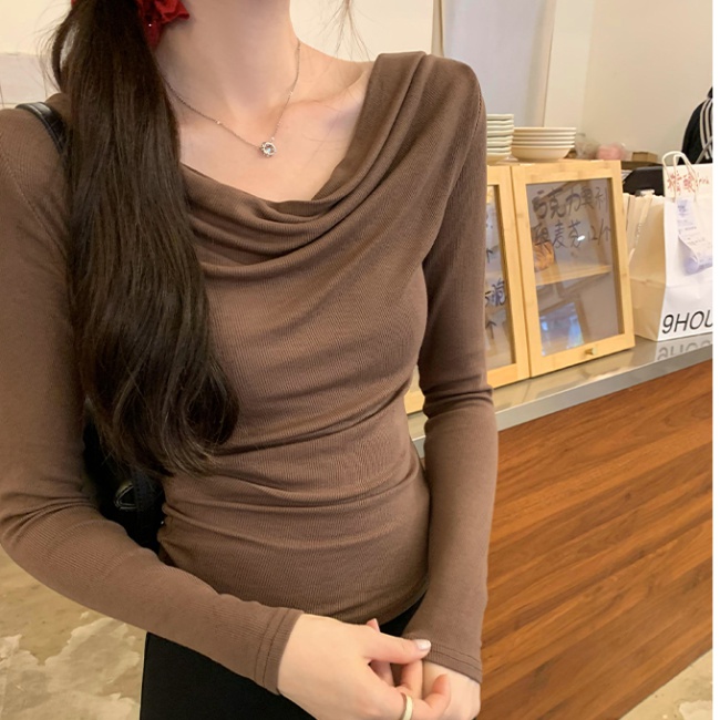 Temperament Korean style tops autumn T-shirt for women