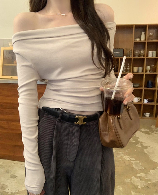 Temperament Korean style tops autumn T-shirt for women