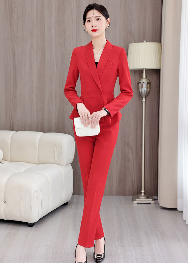 Long sleeve business suit suit pants a set for women