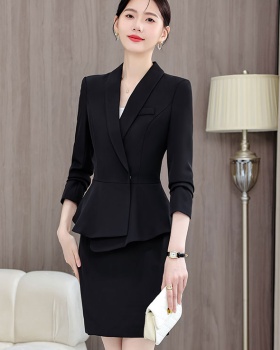 Overalls coat long sleeve business suit a set for women