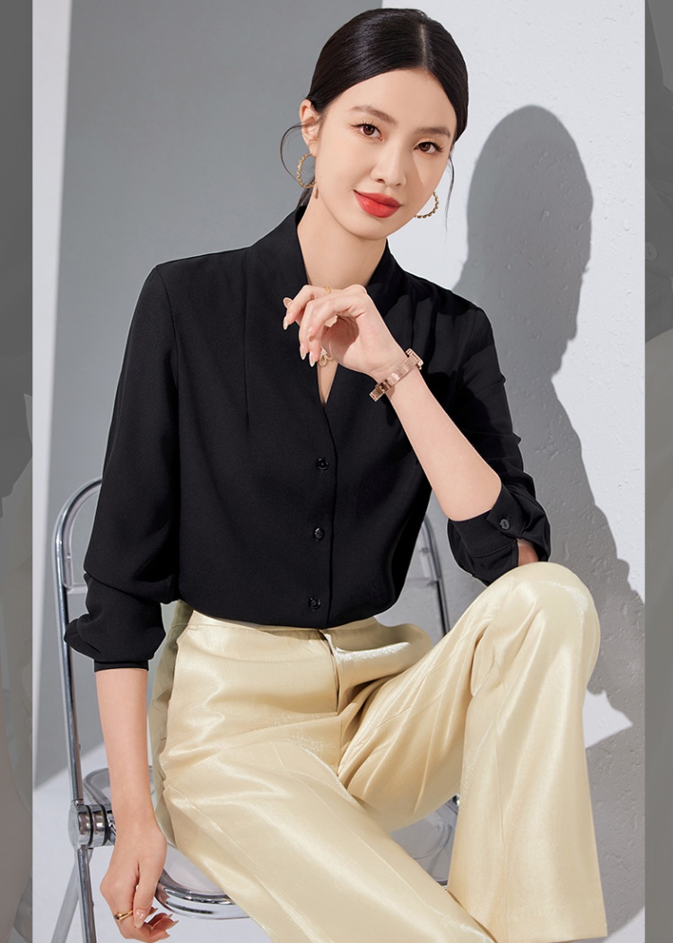 Overalls shirts slim suit pants a set for women