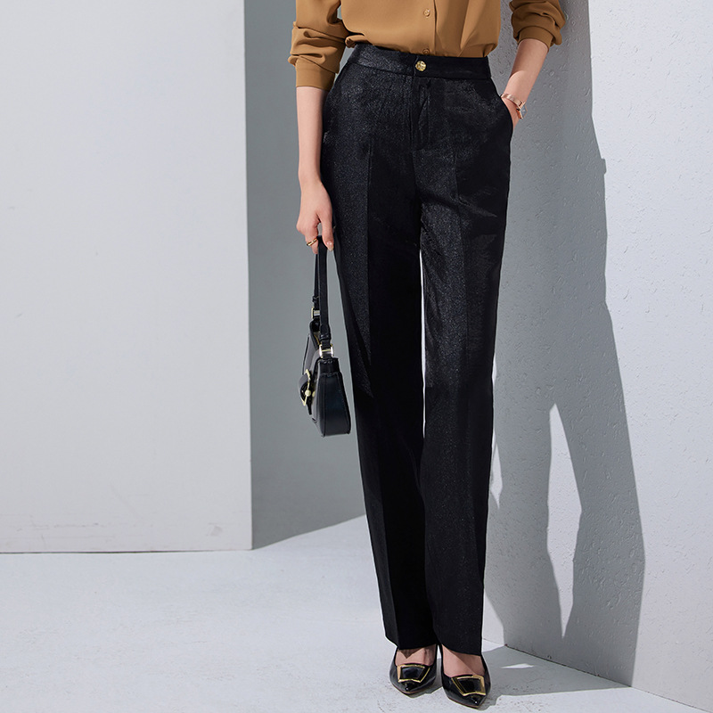 Overalls shirts slim suit pants a set for women