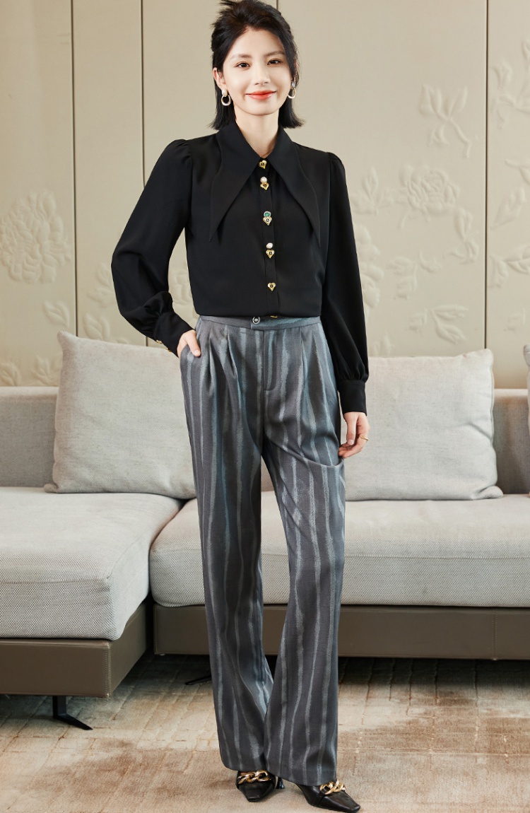 Profession suit pants slim shirts a set for women