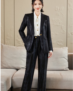 Overalls business suit suit pants 2pcs set for women