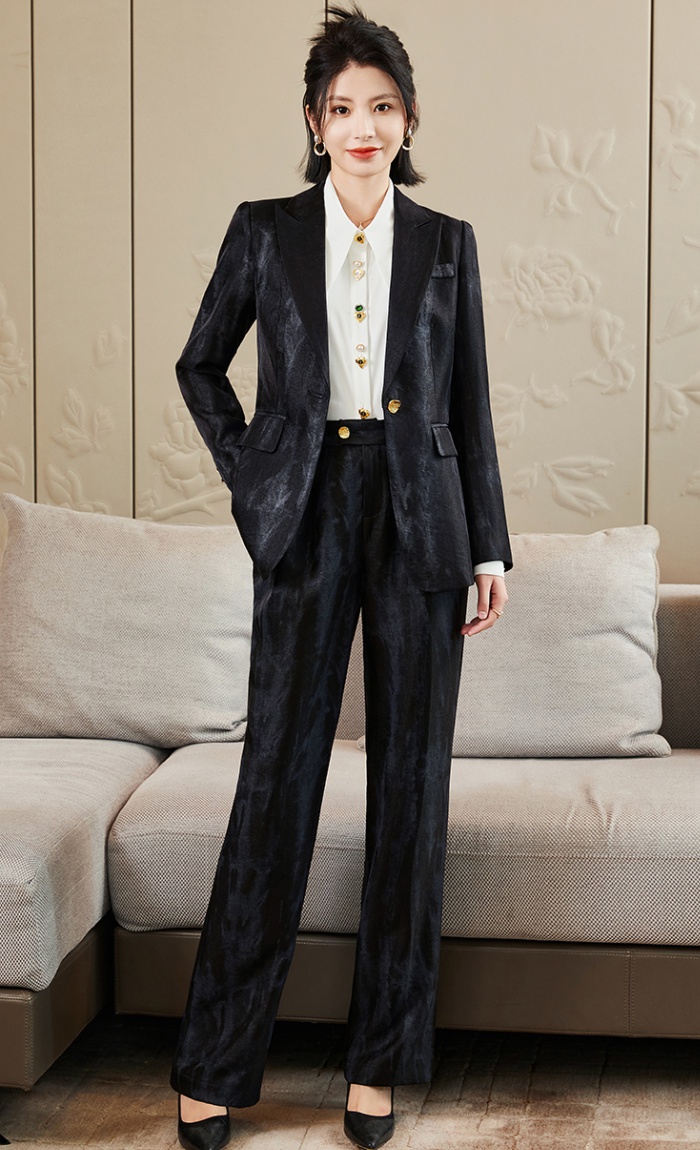 Overalls business suit suit pants 2pcs set for women