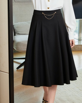 High waist A-line skirt for women