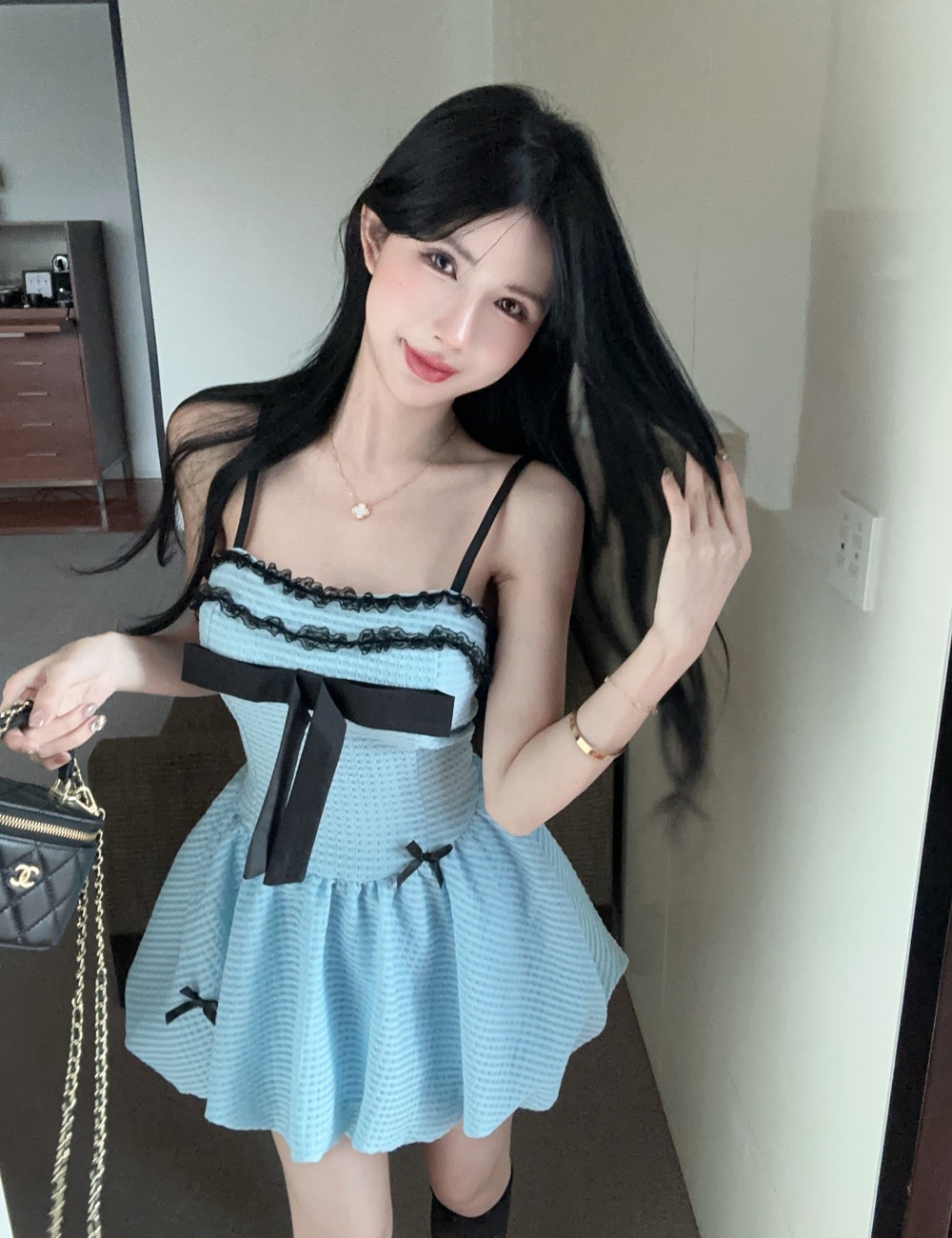 Sweet fashion spicegirl lovely sling dress for women