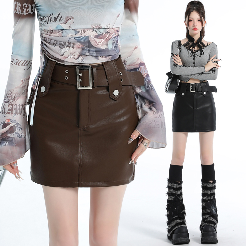 Package hip belt autumn skirt for women