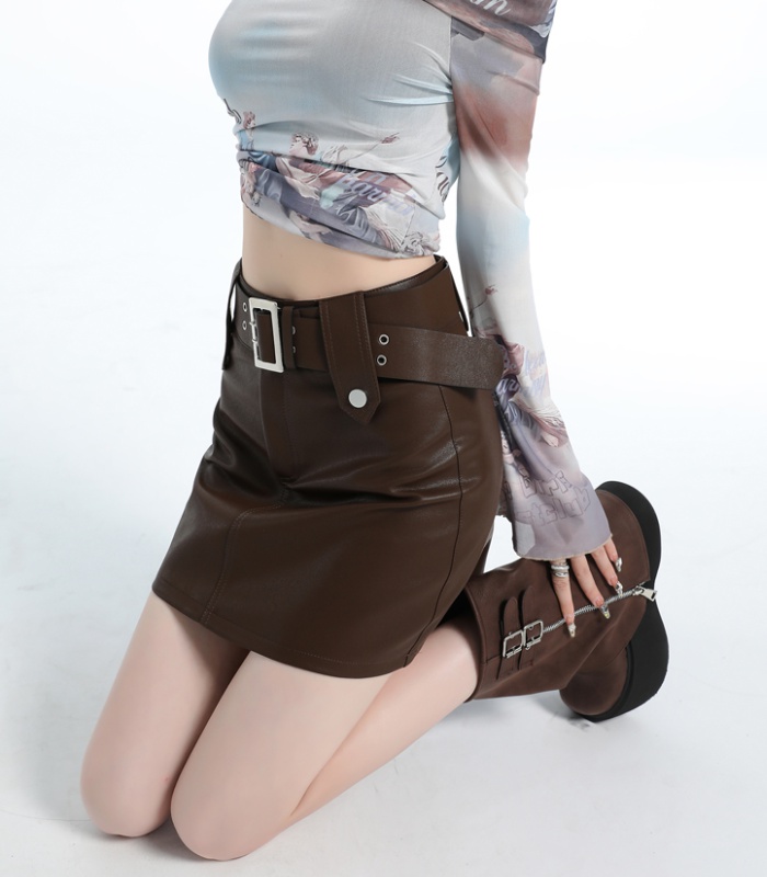 Package hip belt autumn skirt for women