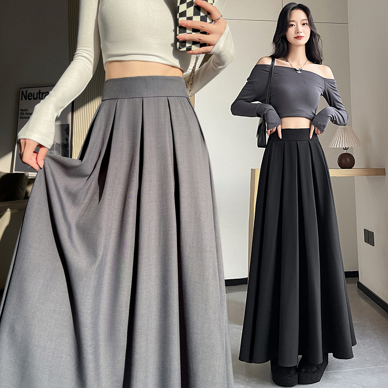 Autumn mopping skirt big skirt drape business suit