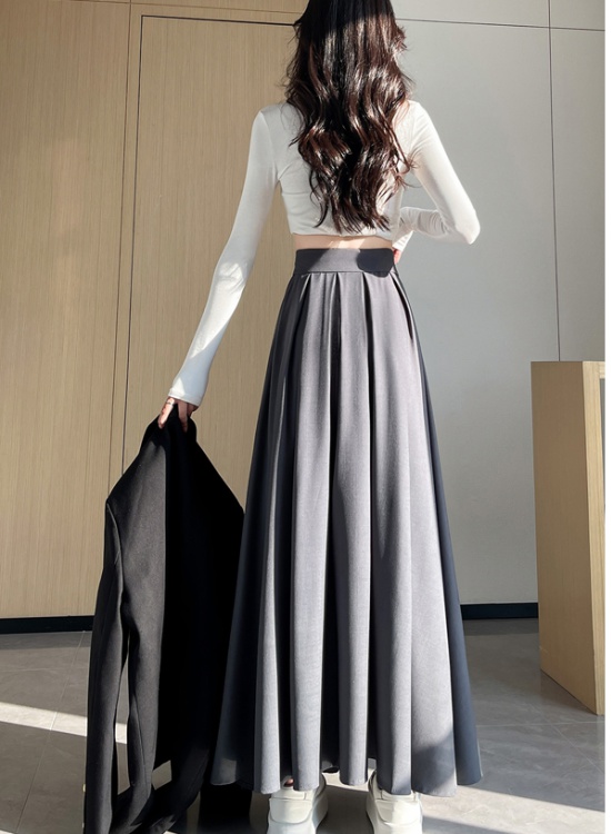 Autumn mopping skirt big skirt drape business suit