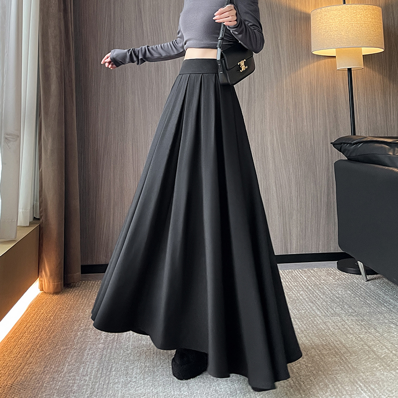 Autumn mopping skirt big skirt drape business suit