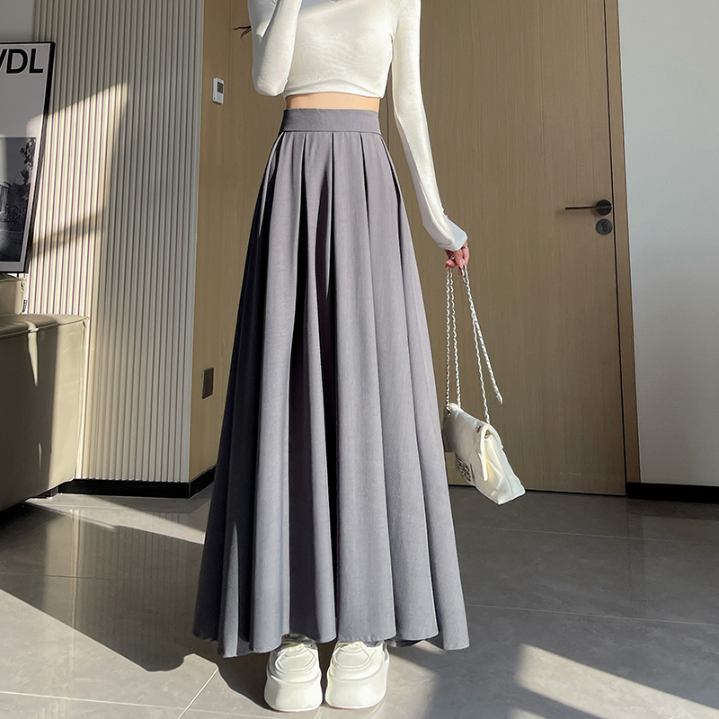 Autumn mopping skirt big skirt drape business suit