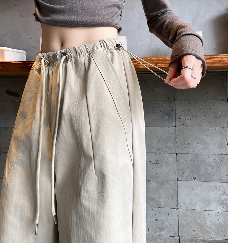 Casual wide leg pants American style work clothing for women