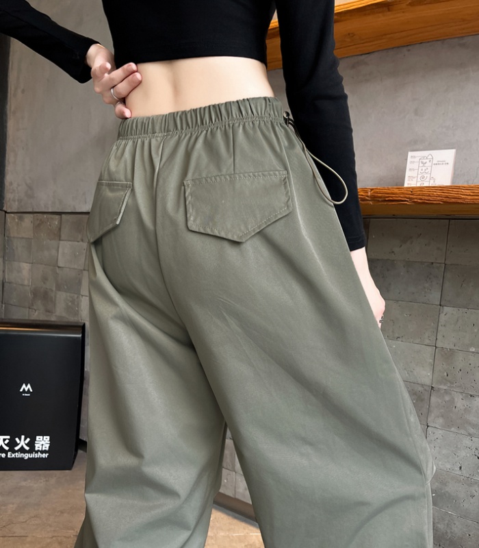 Casual wide leg pants American style work clothing for women