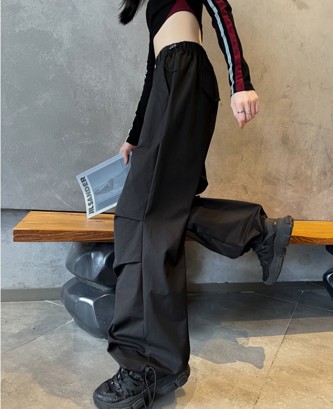 Casual wide leg pants American style work clothing for women