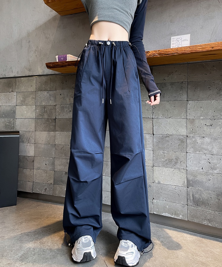 Casual wide leg pants American style work clothing for women