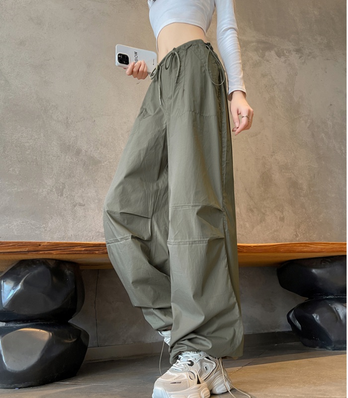 American style work pants high waist casual pants