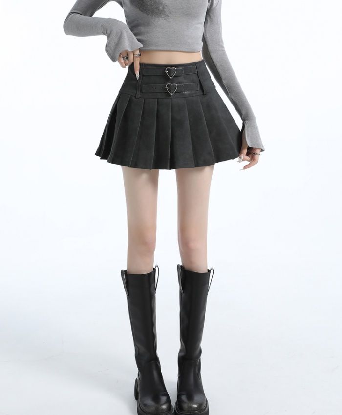 American style A-line skirt slim high waist short skirt