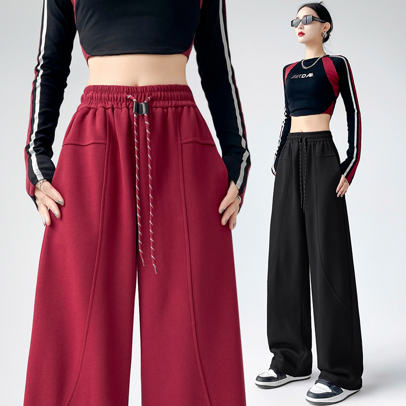 Casual sweatpants wide leg pants for women