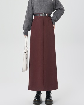 Autumn skirt after the split long skirt for women