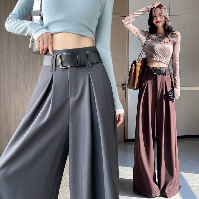 Autumn drape business suit straight slim trousers