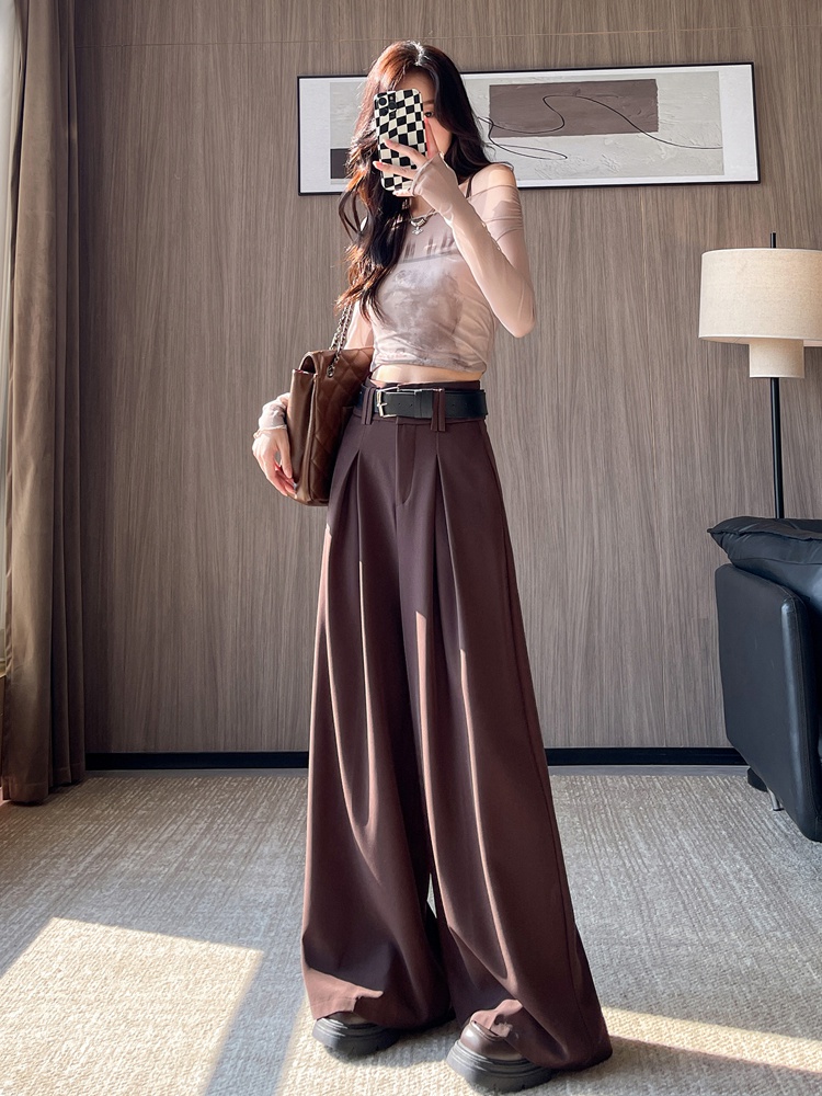 Autumn drape business suit straight slim trousers