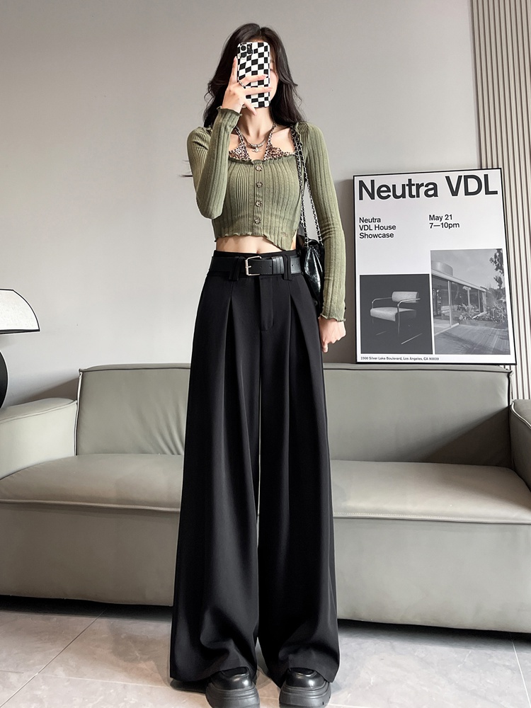 Autumn drape business suit straight slim trousers