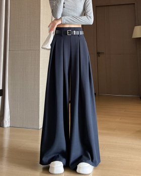 All-match loose Casual suit pants autumn drape wide leg culottes